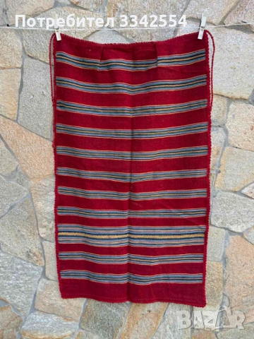 ПРЕСТИЛКА ВЪЛНА ТЪКАНА СТАРИННА ЕТНИКА, снимка 7 - Антикварни и старинни предмети - 51545690