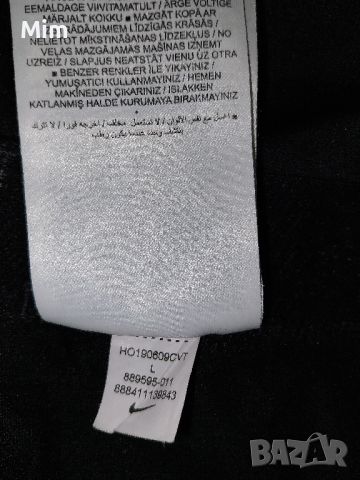 NIKE M/L Черен еластичен клин с лого , снимка 3 - Клинове - 45664172