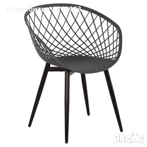 ARIADNE - Стол метални крака, седалка от полипропилен - за хотели, летни градини, снимка 5 - Столове - 54238901