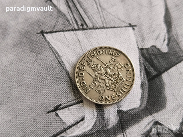 Монета - Великобритания - 1 шилинг | 1948г.