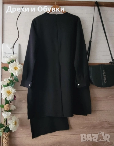 официална черна асиметрична туника , снимка 2 - Туники - 49906670