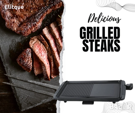 Скара Rosberg, 2000W, плоча с 2 зони на печене, Незалепващо покритие, Черен, снимка 3 - Други - 52592151