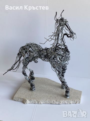 Статуетка "Кон", Авторско произведение, уникат - "Буцефал, Конят на Александър Велики"