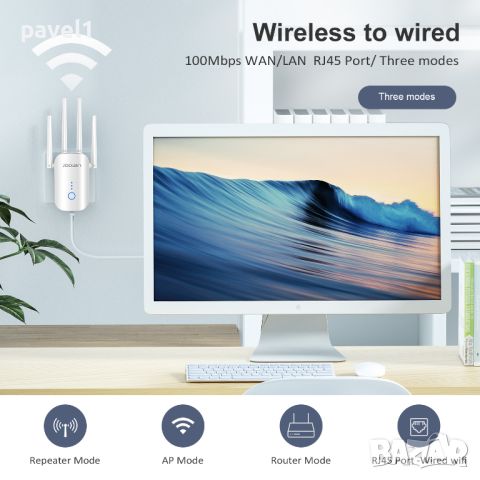 1200M WiFi Extender/Безжичен интернет усилвател Dual-Band 2.4 & 5.8GHz, снимка 6 - Друга електроника - 45819669