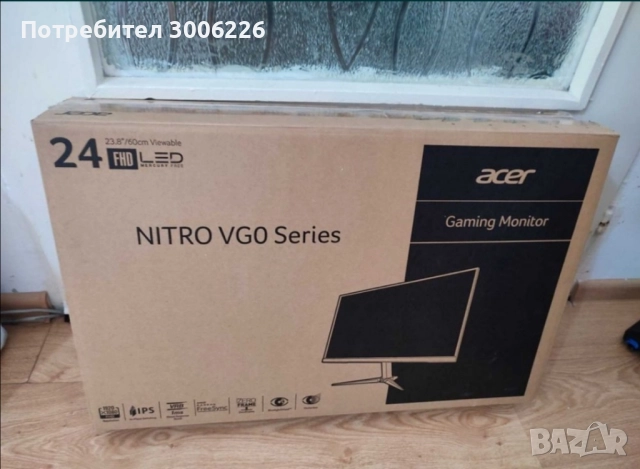 Геймърски Монитор Acer VG240Y 24 инча , снимка 8 - Монитори - 52642593