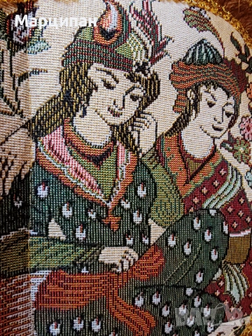 Антикварно жакардово ветрило от Узбекистан, снимка 2 - Антикварни и старинни предмети - 51523951