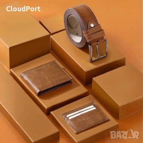 Мъжки комплект, POLO Air, Портфейл, Картодържател, Колан, Camel, снимка 5 - Портфейли, портмонета - 53115170