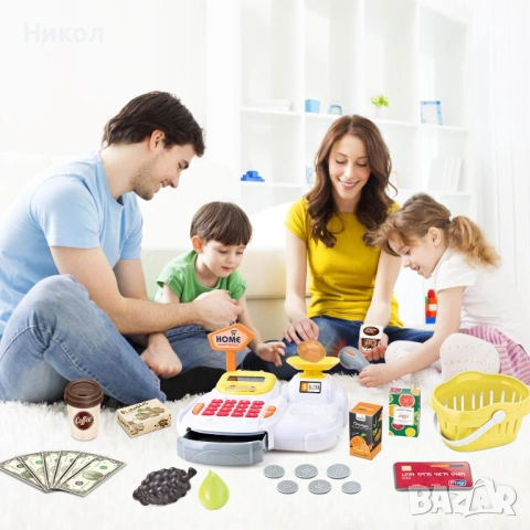 Детски супермаркет Home, реална Елка, плодове, четец, снимка 5 - Играчки за стая - 53027685