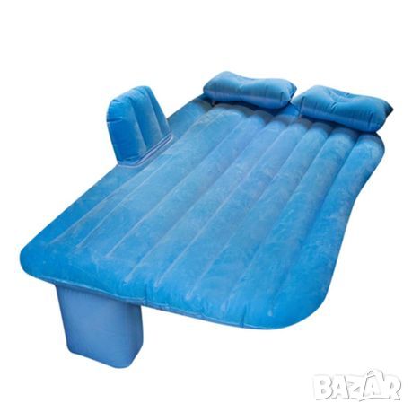 Синьо надуваемо легло за спане в автомобил, плаж или къмпинг, снимка 4 - Надуваеми легла - 45655235