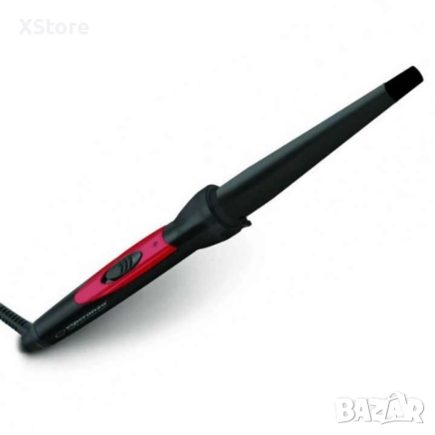 Маша за косa, Salma, 13-25 мм, 360° кабел, керамично покритие, черен/червен, снимка 5 - Маши за коса - 52593166