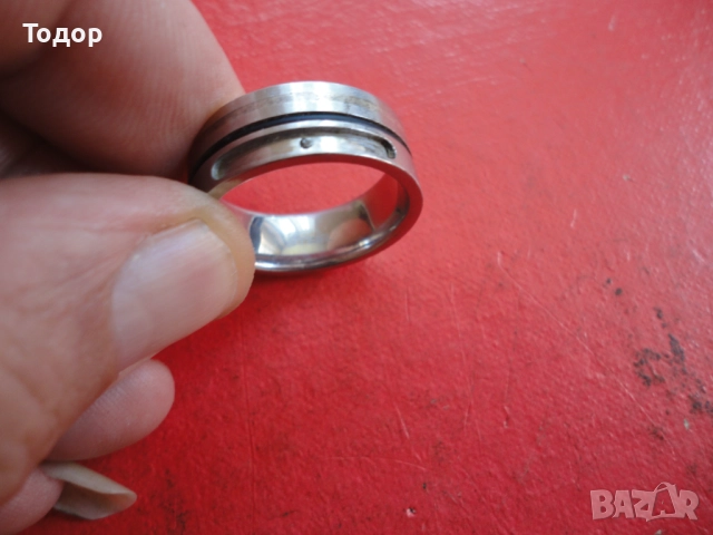 Мъжки пръстен Fossil Steel , снимка 4 - Пръстени - 52672170