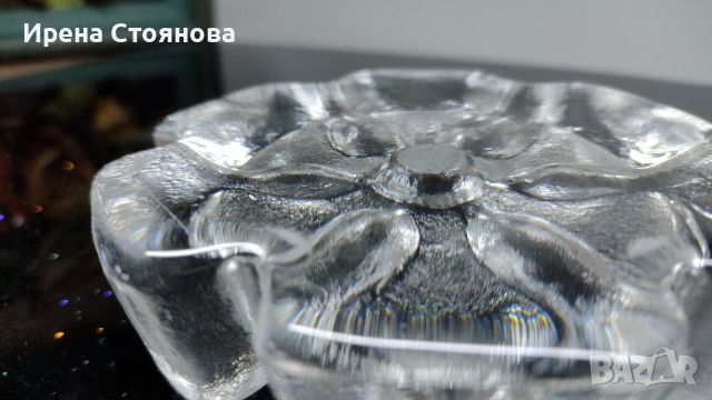 Кристална поставка за свещ Riedel Crystal, Austria, производство около1970 г. ., снимка 6 - Декорация за дома - 46054005