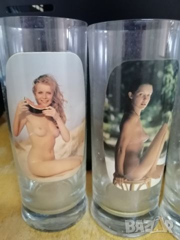Ретро Комплект 6 броя чаши с еротични снимки., снимка 5 - Антикварни и старинни предмети - 46020127