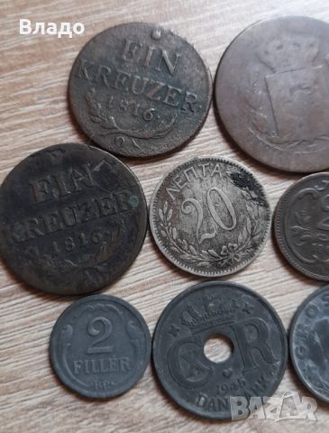Лот стари европейски монети , снимка 2 - Нумизматика и бонистика - 46405767