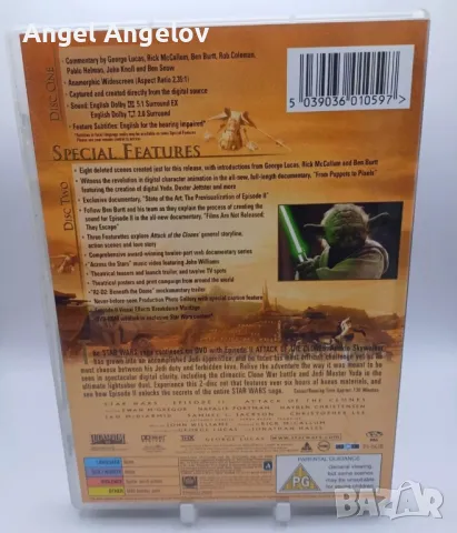 Star Wars - Episode 2 - Attack Of The Clones (DVD, 2005), снимка 2 - DVD филми - 47223397