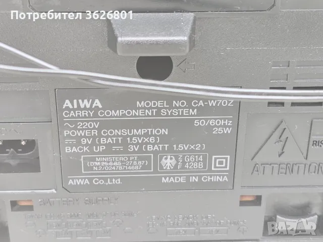 Продавам  Аудио Система ( AIWA CA-W70Z) , снимка 6 - Аудиосистеми - 49504092