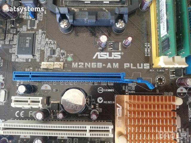 Дънна платка Asus M2N68-AM PLUS Socket AM3 +CPU, снимка 6 - Дънни платки - 46521197