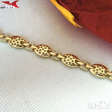 Гривна с 14К златно покритие 234817, снимка 2 - Гривни - 52686402