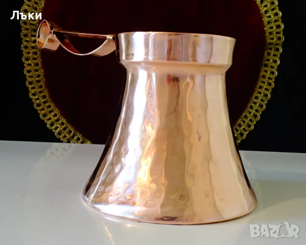 Медно джезве 650 мл.,дълга медна дръжка. , снимка 4 - Антикварни и старинни предмети - 50703473