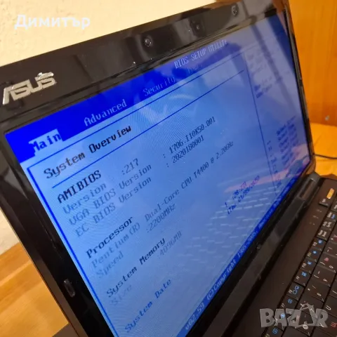 Лаптоп Asus K50IJ (РАБОТЕЩ) - За части! , снимка 4 - Части за лаптопи - 48622210