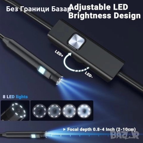 Нов HD 1920P двулентова ендоскоп камера с 5 м кабел и LED осветление, снимка 4 - Други стоки за дома - 51772917