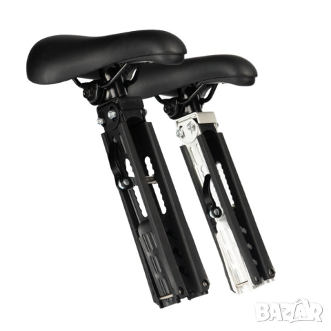 Детска седалка за велосипед с дръжки, за колело, алуминиева рамка, родител дете, предна седалка MTB, снимка 4 - Аксесоари за велосипеди - 54234557
