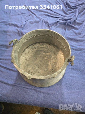 Стар меден котел, снимка 2 - Антикварни и старинни предмети - 53388781