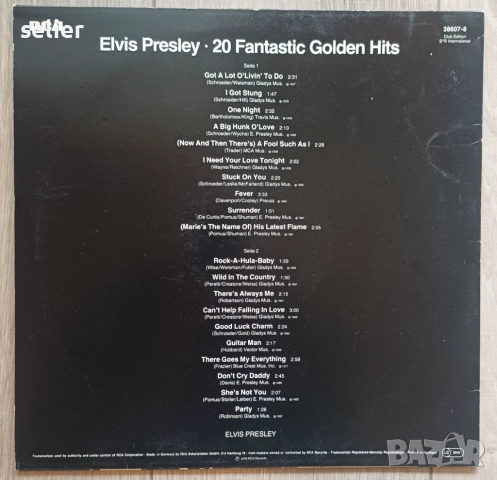 Elvis* ‎– 20 Fantastic Golden Hits, снимка 2 - Грамофонни плочи - 52707743
