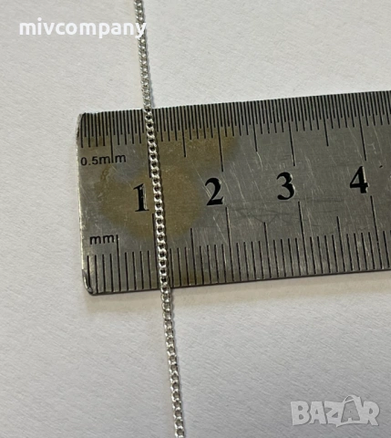 Сребърен синджир 1.88гр.48см., снимка 4 - Колиета, медальони, синджири - 53783612