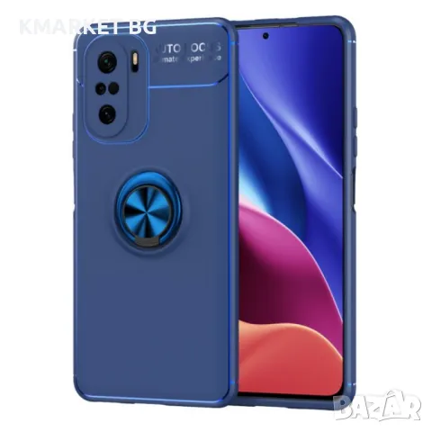 Xiaomi Poco F3 Redmi K40 Pro / Redmi K40 Mi 11i Удароустойчив Metal Ring Калъф и Протектор, снимка 4 - Калъфи, кейсове - 48784763