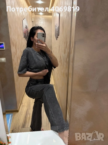 Сет сиво с камъни, снимка 2 - Комплекти - 53772783