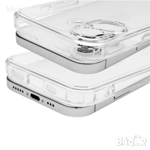 Силиконов кейс MBX 2mm и Протектор За iPhone 16 Plus (6.7), Прозрачен, снимка 3 - Калъфи, кейсове - 51962162