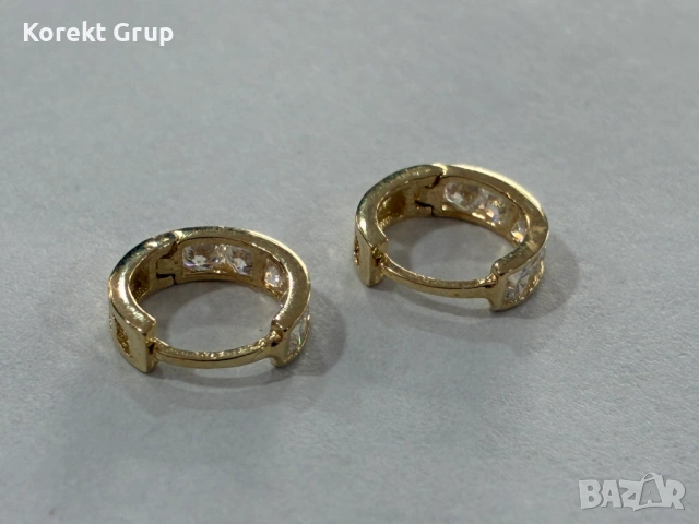 Детски обеци 14к , снимка 5 - Обеци - 54135538