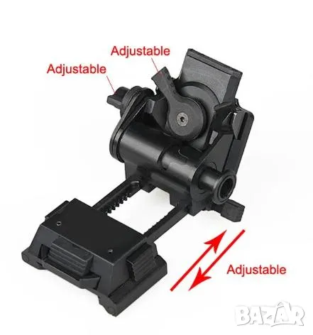 L4G24 NVG Mount Bracket Helmet Mounting for PVS15 PVS18 PGPNVG18 Foldable Night Vision Goggle Holder, снимка 9 - Спортна екипировка - 48150361