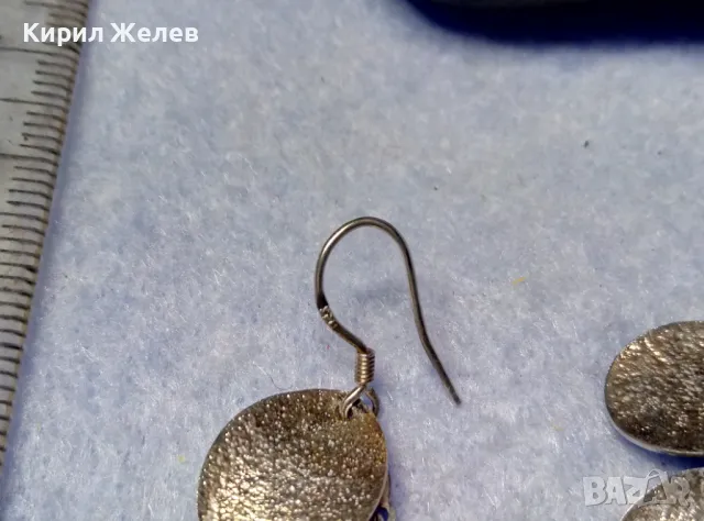 ОРИГИНАЛЕН ЕФИРЕН АРТ ДИЗАЙН СРЕБЪРНИ ОБЕЦИ СРЕБРО 925 ФИНА РЪЧНА РАБОТА 48783, снимка 3 - Обеци - 50354709