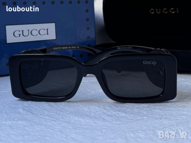 Gucci 2024 дамски слънчеви очила правоъгълни GG1325, снимка 9 - Слънчеви и диоптрични очила - 46508011