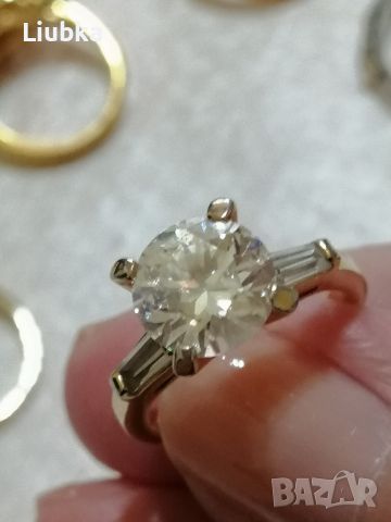 красиви позлатени пръстени с камъни , снимка 5 - Пръстени - 45394761