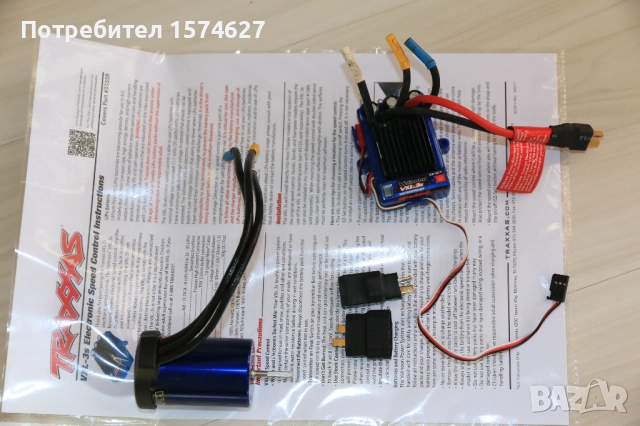 RC контролер/ESC Traxxas Velineon VXL-3S с мотор TRX3351R за 1:10, снимка 8 - Електрически играчки - 52578880