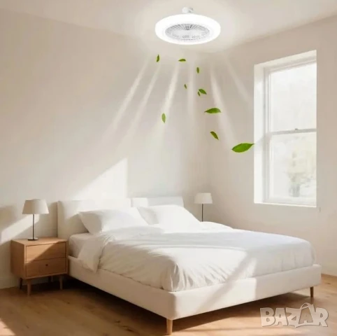 Лед лампа с вентилатор и дистанционно управление , снимка 10 - Лед осветление - 50975297