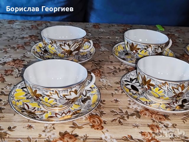 Руски порцеланови чаши ЛФЗ, снимка 2 - Чаши - 46240090
