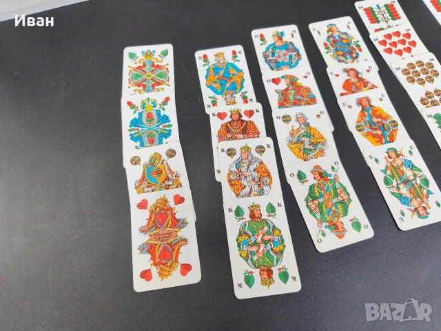 Немски карти за игра Coeur Skat GDR ГДР, снимка 5 - Колекции - 53719476