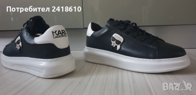 Karl Lagerfeld Leather Mens Size 45/29см 44/28 ОРИГИНАЛ! Мъжки спортно - елегантни обувки / кецове/ , снимка 10 - Кецове - 52335896