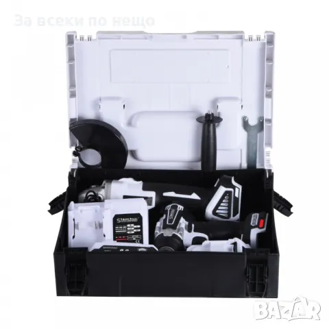 Комплект от акумулаторен ъглошлайф и комбиниран гайковерт 36V 8Ah StahlMayer Pro, снимка 3 - Други инструменти - 50364094