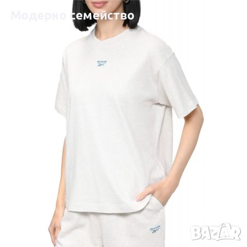 Дамска тениска reebok classics relaxed fit tee grey, снимка 1 - Тениски - 46737490