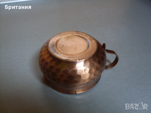Медна "бакърена" чашка., снимка 3 - Декорация за дома - 52939265