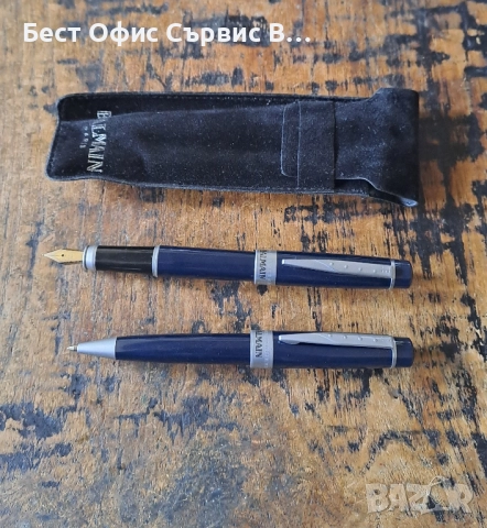 писалка и химикалка Balmain Paris Балмейн Париж комплект в калъф