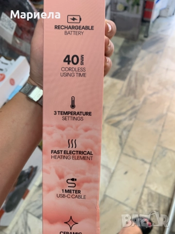 Мини преса за коса / Безжична употреба, снимка 2 - Преси за коса - 51677433