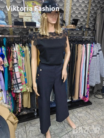 дамска блуза с дантела, снимка 2 - Корсети, бюстиета, топове - 52525368