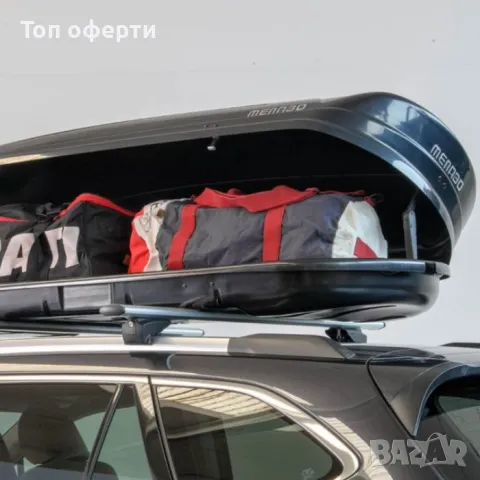 Автобокс Menabo Mania Duo 580L (черен), снимка 3 - Аксесоари и консумативи - 48769113