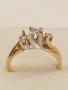 Златен пръстен с брилианти , снимка 5